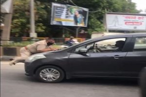 Man drags policeman on car’s bonnet in Jalandhar, amid COVID lockdown