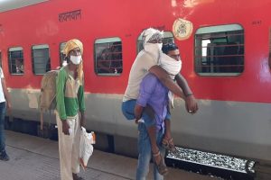 Special train carrying migrant workers departs from Sabarmati for Agra