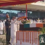 Wreath laying ceremony of Sepoy Ganesh Ram being performed in Raipur