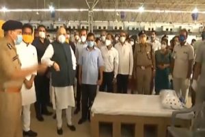 Hours after Delhi CM thanks Centre, Kejriwal and Amit Shah visit world’s biggest Covid care facility (VIDEO)
