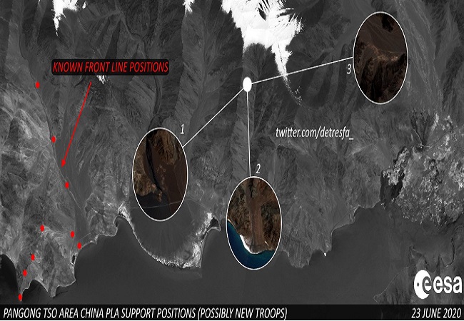 China raising support positions - images from Pangong lake - 1
