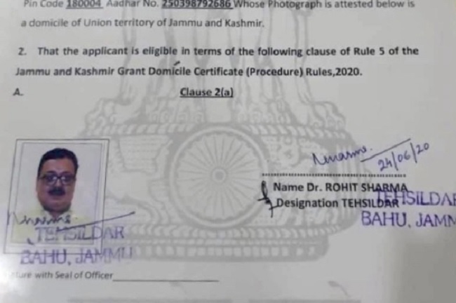 Post Article 370, IAS officer from Bihar is first ‘outsider’ to get domicile certificate of J&K