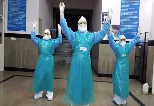 In Bengaluru’s Victoria hospital, doctors take to ‘happy dancing’ to keep Covid-19 stress away