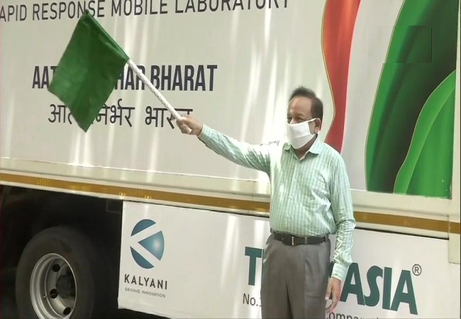 Harsh Vardhan launches India’s first mobile laboratory for COVID-19 testing