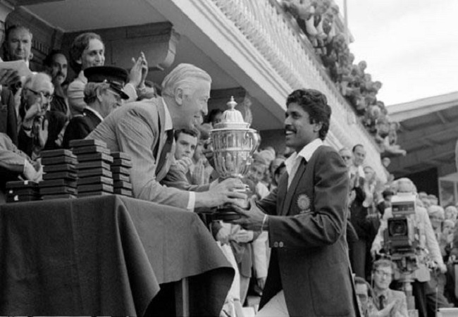 Kapil Dev lifting the trophy at the balcony of Lord's Cricket Ground still remains an image to savour for all the Indian fans.