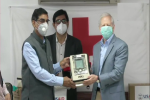US Ambassador hands over first tranche of 100 ventilators to India