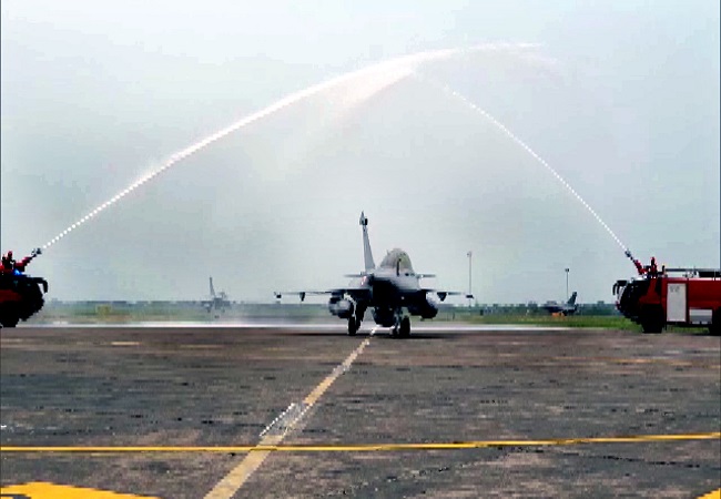 First batch of Rafale fighter jets lands at Ambala airbase