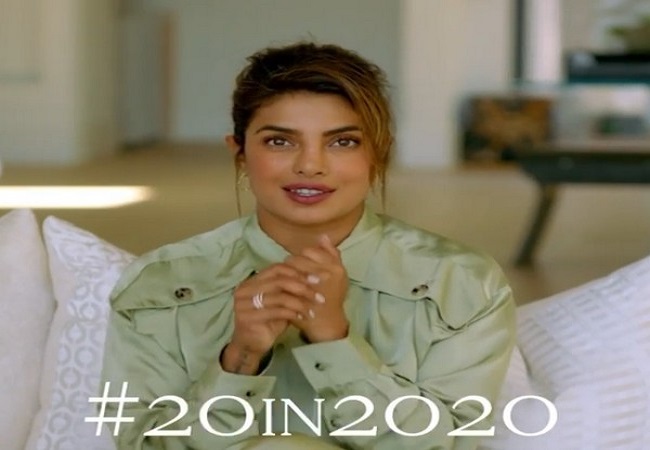 #20in2020: Priyanka Chopra invites fans to join her in celebrating 20 years in industry