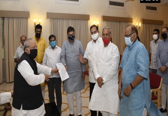 Rajasthan BJP delegation meets Governor -