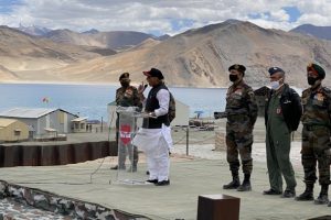 ‘Not an inch of our land can be taken by any power in the world’, thunders Defence Minister in Ladakh