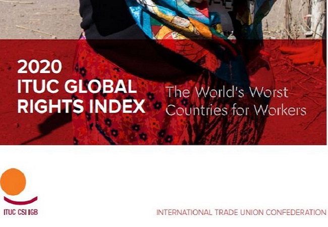 India ranks among 10 worst countries for working people: ITUC