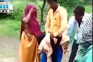 Shocker from MP: Woman forced to carry husband on shoulders, villagers shoot videos