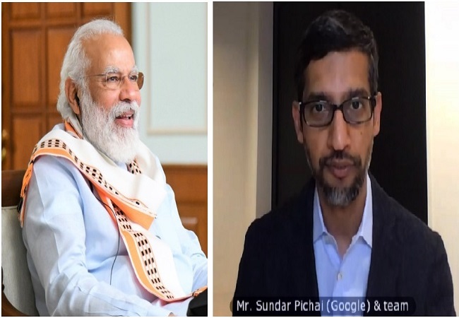 PM Narendra Modi interacts with Google CEO Sundar Pichai, terms it 'fruitful'