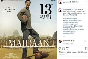 Ajay Devgn’s ‘Maidaan’ to hit theatres in 2021
