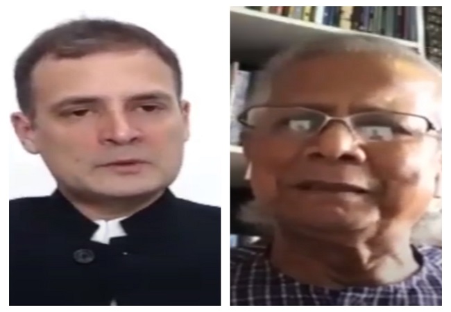 Nobel laureate Yunus, Rahul Gandhi stress on informal sector