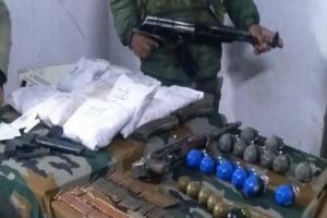 J-K: Huge cache of weapons, drugs recovered from vehicle in Kupwara