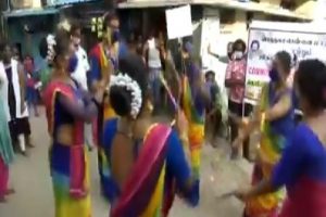 Transgender people perform Kolattam dance to raise COVID awareness