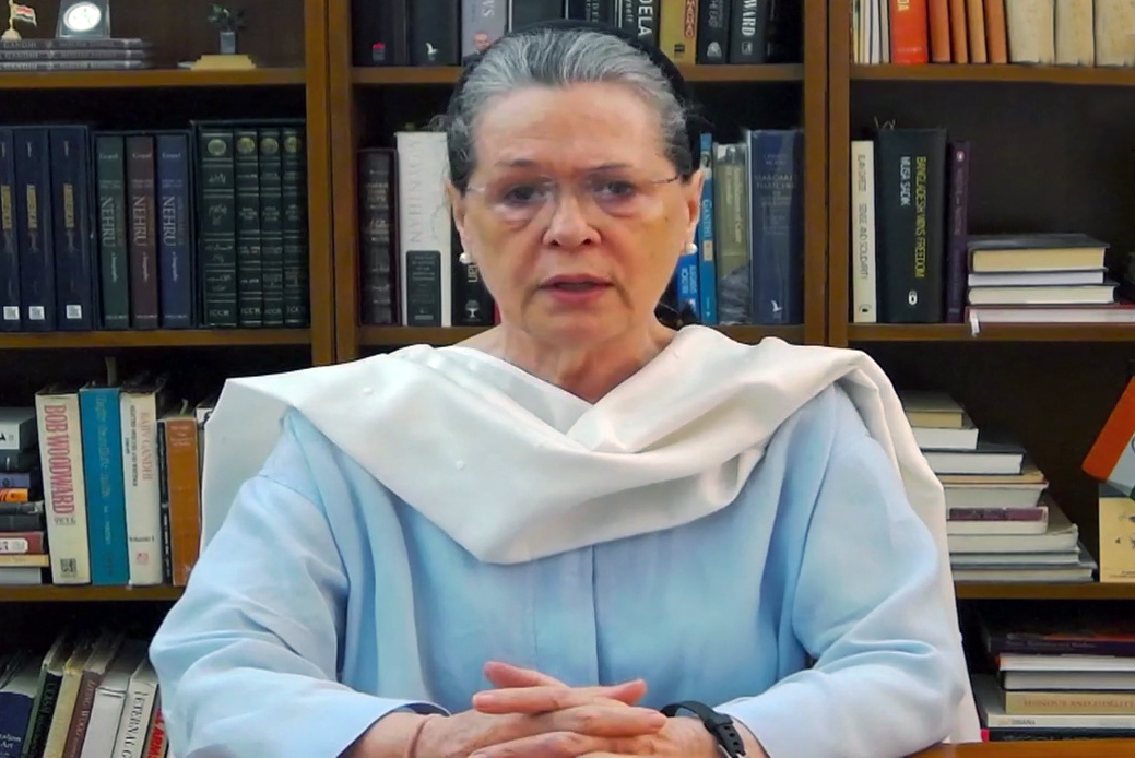 Hathras gangrape victim “murdered by ruthless government”: Sonia Gandhi (Video)