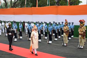 PM Modi inspects the Guard of Honour at Red Fort | See pics