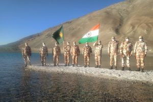 ITBP troops celebrate Independence Day at 16,000 feet in Ladakh