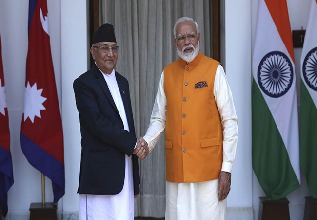 Nepal PM extends greetings to PM Modi on India's Independence Day