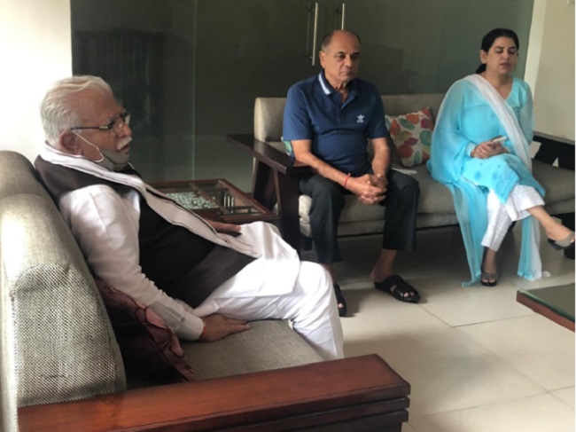 Sushant Singh Rajput father meets Haryana CM --