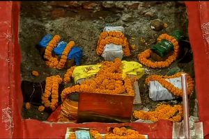 9 bricks laid down at Ayodhya’s Ram Janmabhoomi temple construction site