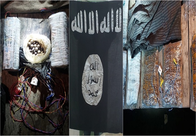 Incriminating material recovered from residence of ISIS operative Abu Yusuf