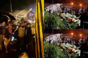 Air India plane crash at Kozhikode airport in Kerela | See Pics