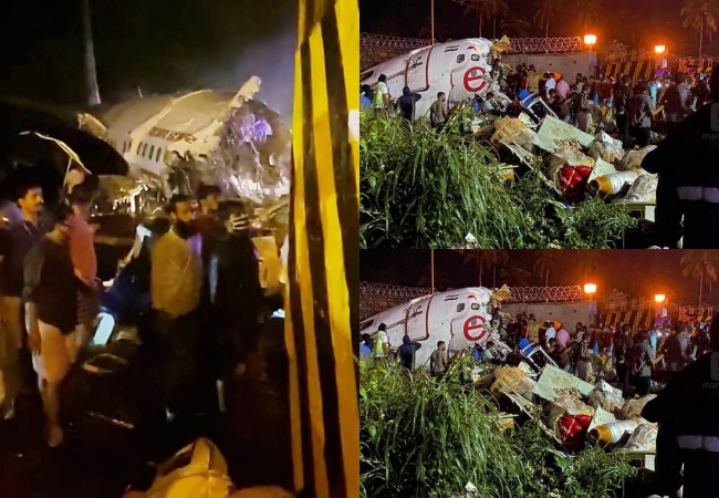 Air India plane crash at Kozhikode airport in Kerela | See Pics