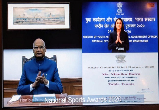 National Sports Awards 2020: President Kovind honours India’s sporting best in virtual ceremony