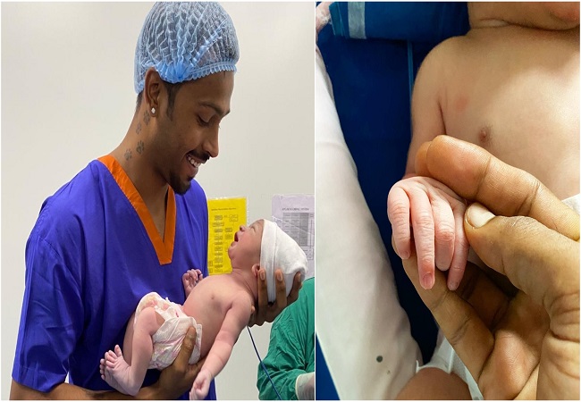 "Blessing From God": Hardik Pandya shares picture of his baby boy