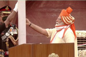 PM Modi hoists national flag on 74th Independence Day