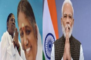 Blessings from you, and from India’s Nari Shakti, give me great strength: PM Modi thanks Mata Amritanandamayi for Raksha Bandhan greetings