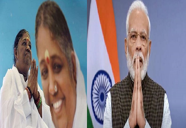 Blessings from you, and from India’s Nari Shakti, give me great strength: PM Modi thanks Mata Amritanandamayi for Raksha Bandhan greetings