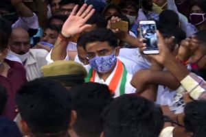 Sachin Pilot greeted with chants of ‘I love you’ by supporters in Jaipur