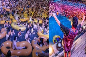 Shocking images from China: Pool party in Wuhan, where Covid-19 broke out…watch out (video)