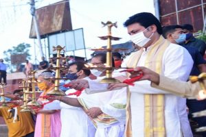 Tripura CM Biplab Deb performs ‘puja’ at Tripursundari temple, prays for good health of PM Modi