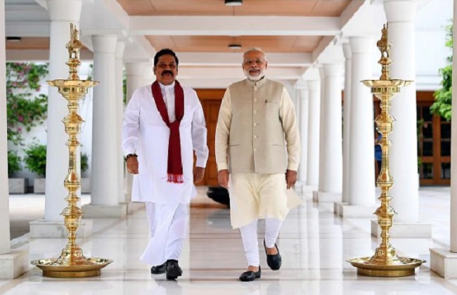 PM Modi - Mahinda Rajapaksha -