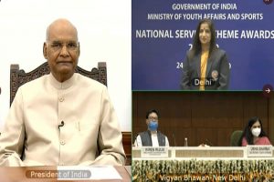 President Ram Nath Kovind confers NSS Awards for 2018-19