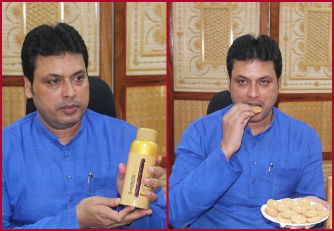 Atma Nirbhar Bharat: Tripura CM launches bamboo cookies, honey bottle on the occasion of World Bamboo Day