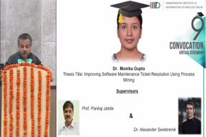 IIIT-Delhi held the Virtual Ceremony of its 9th Convocation today