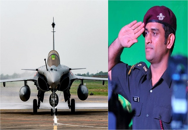 MS Dhoni hails Rafale induction, says hope Rafale beats service record of Mirage 2000