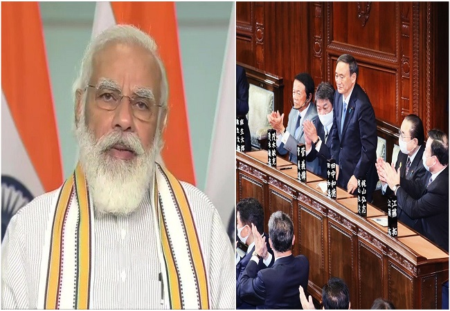 PM Modi congratulates Japan's newly-elected Prime Minister Yoshihide Suga