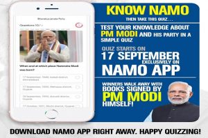 PM Modi’s birthday: BJP announces ‘Know Namo’ quiz, winners to get books signed by PM
