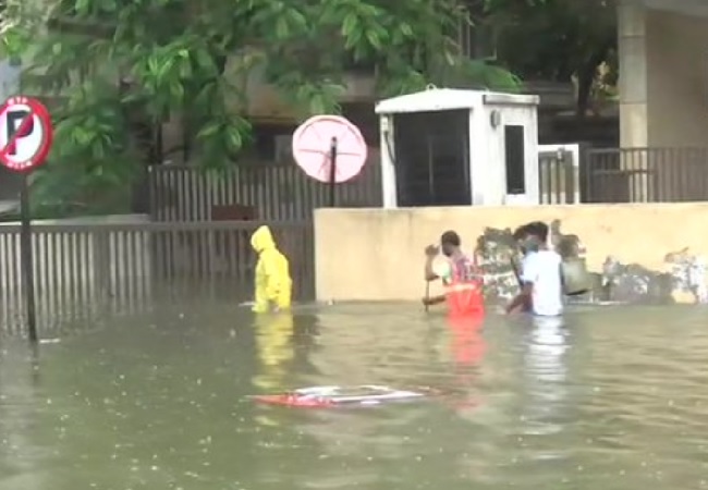 Mumbai Rains: Heavy rain disrupts suburban rail services on Central Railway; water-logging in several areas