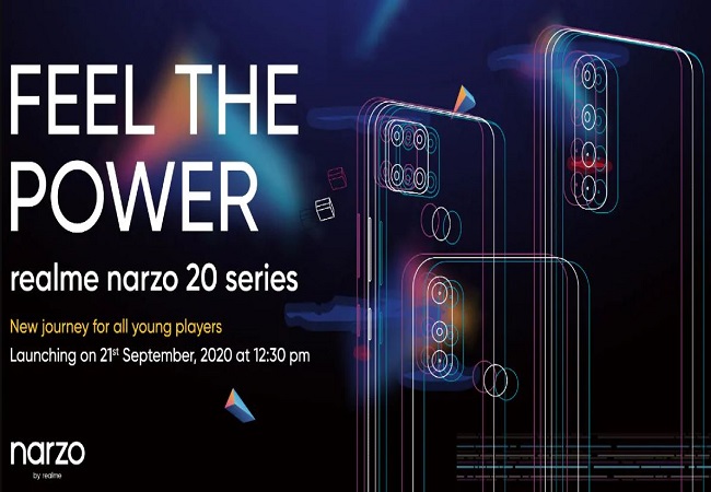 Realme confirms Narzo 20 series launch in India on September 21