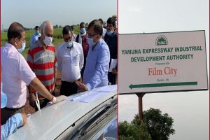 Days after announcement, UP Addl Chief Secy inspects proposed land for film city
