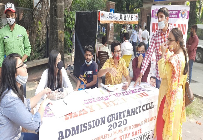 ABVP Delhi establishes college-wise helpline facilities to help students for DU admissions