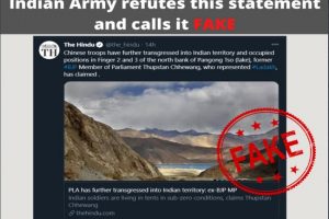 Fact Check: Claims of Chinese troops transgressing into Finger 2 & 3 is fake… see details